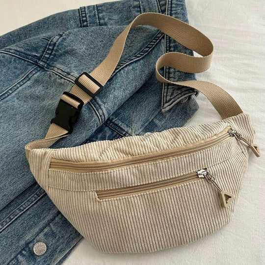 Entspannter farbenfroher Schultertasche