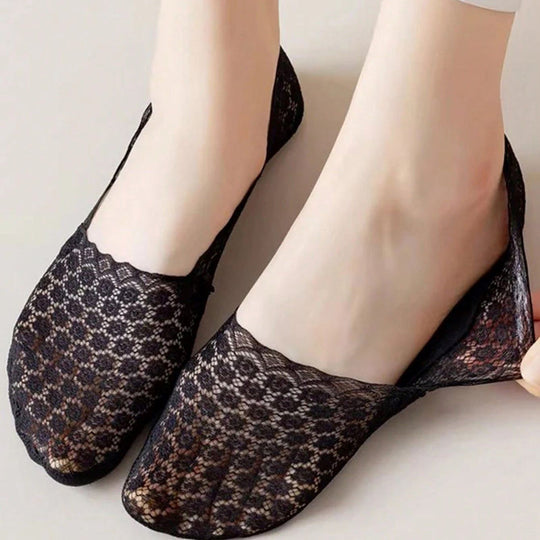 Atmungsaktive Blumenstrümpfe