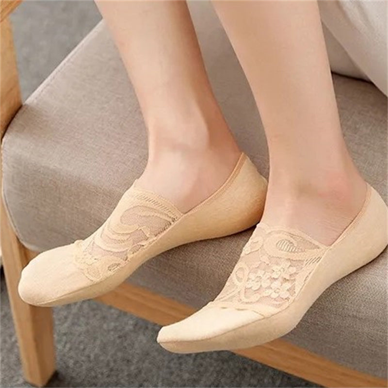 Atmungsaktive Blumenstrümpfe