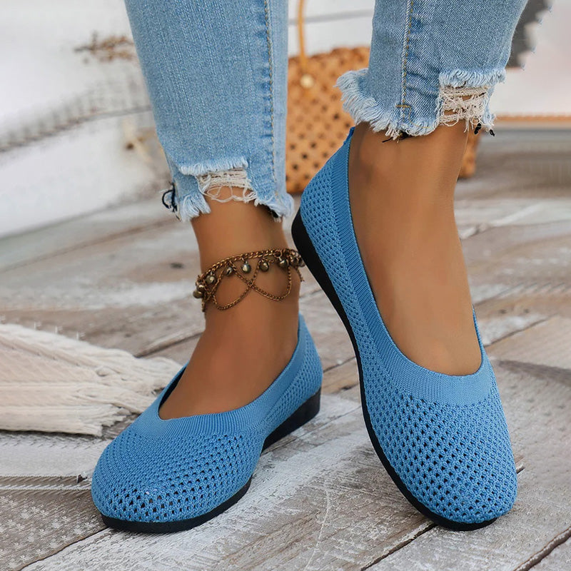 Bequeme luftdurchlässige Plateauschuhe