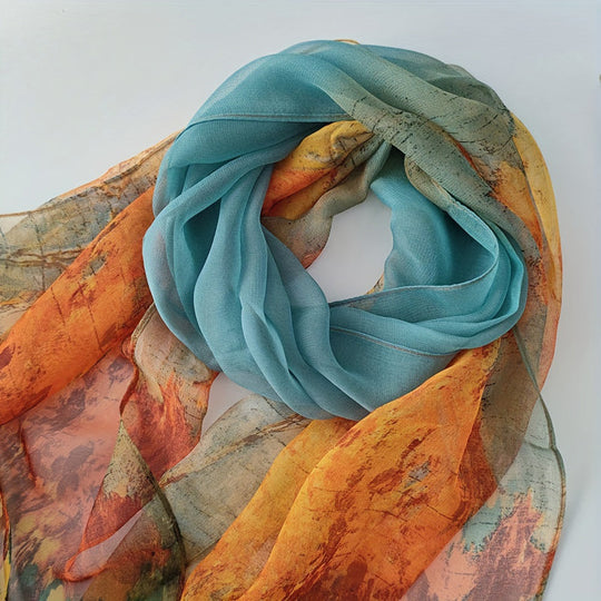 Lässiger farbiger Schal