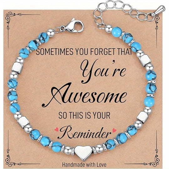 Bohème-Armband aus Herz-Perlen