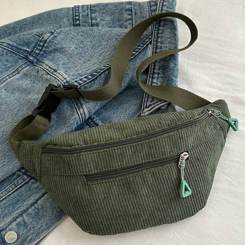 Entspannter farbenfroher Schultertasche