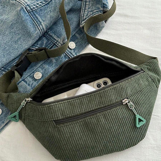 Entspannter farbenfroher Schultertasche