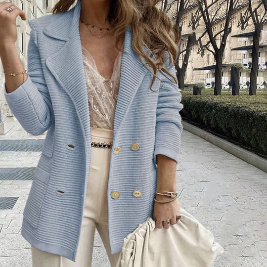 Lässig einfarbiger Mantel