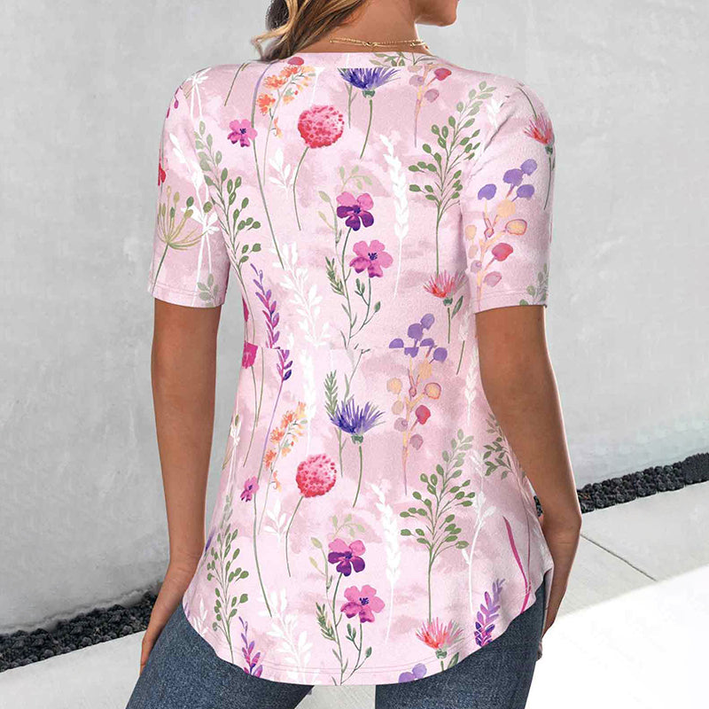 Elegante Bluse mit Blumenmuster