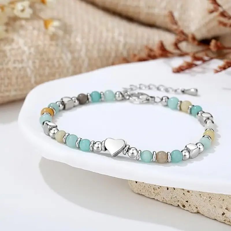 Bohème-Armband aus Herz-Perlen