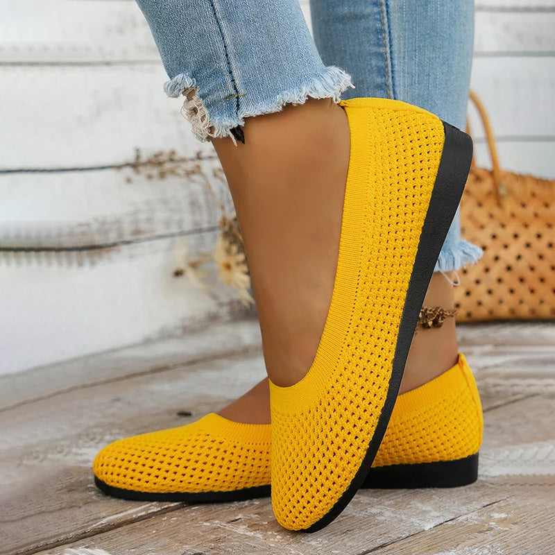 Bequeme luftdurchlässige Plateauschuhe