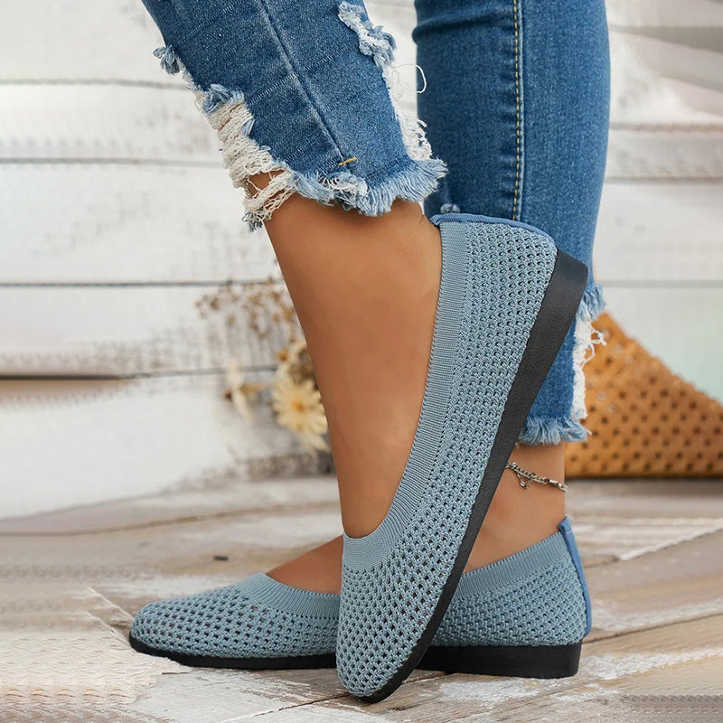 Bequeme luftdurchlässige Plateauschuhe