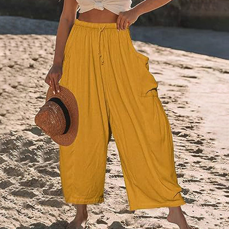 【Coton Et Lin】Bequeme Lässige Hose