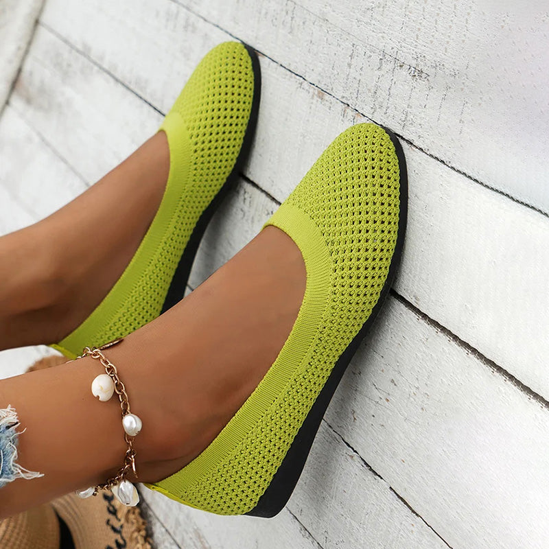 Bequeme luftdurchlässige Plateauschuhe