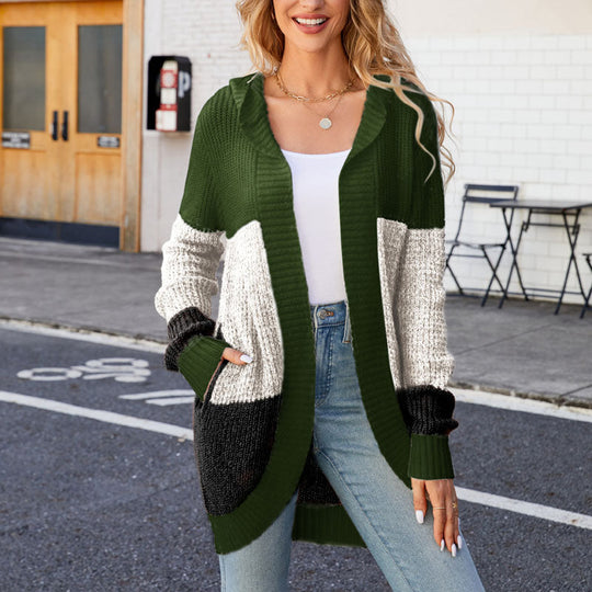 Lässiger Cardigan mit Farbblockdesign