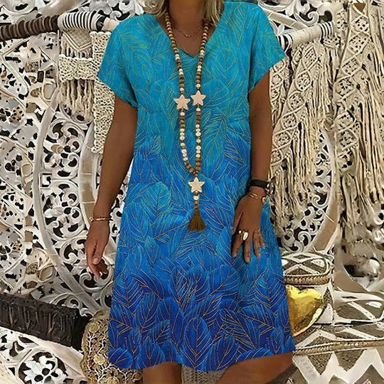 Vintage-Blümchenmuster Kleid