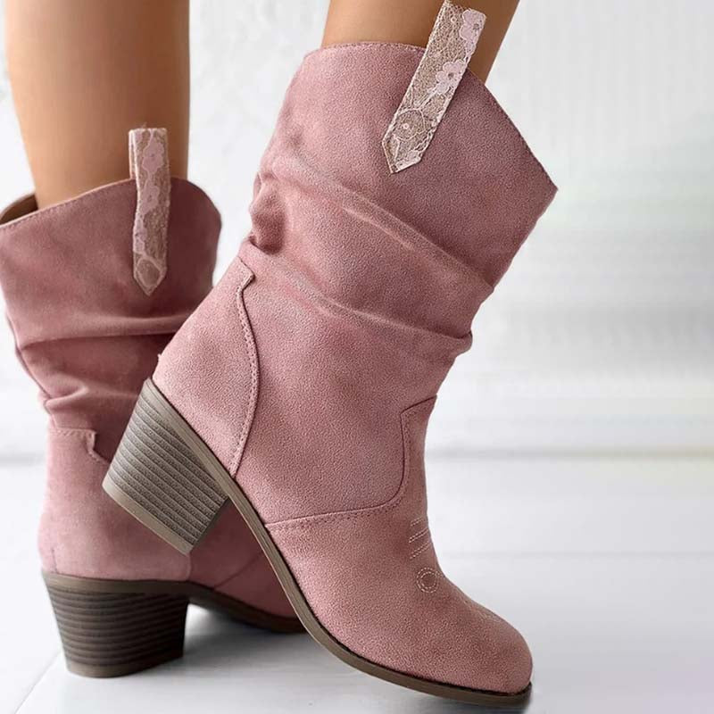 Vintage-Stiefel mit Plateaustiefeln