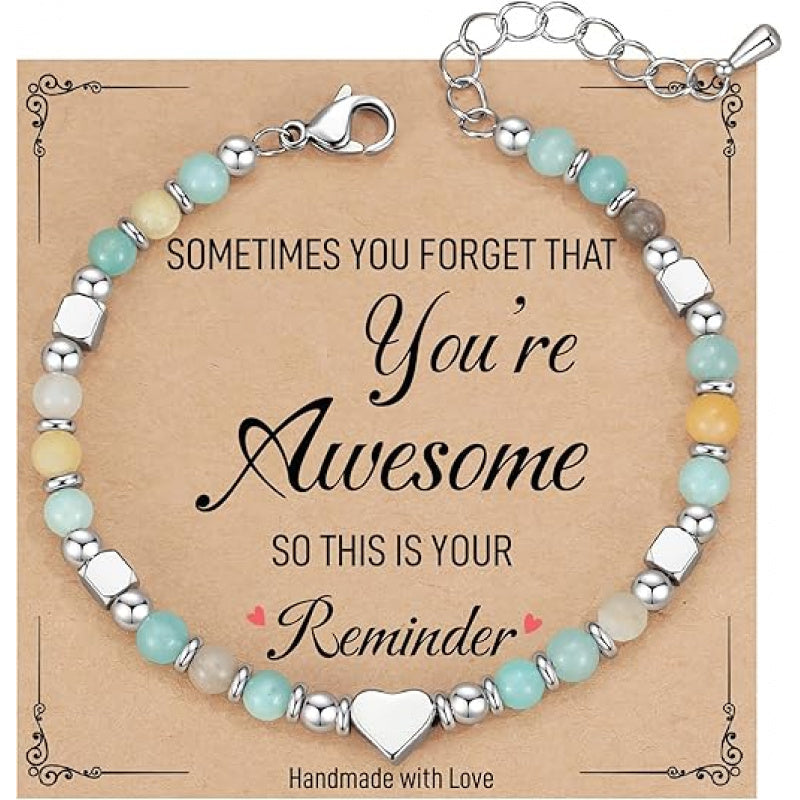 Bohème-Armband aus Herz-Perlen