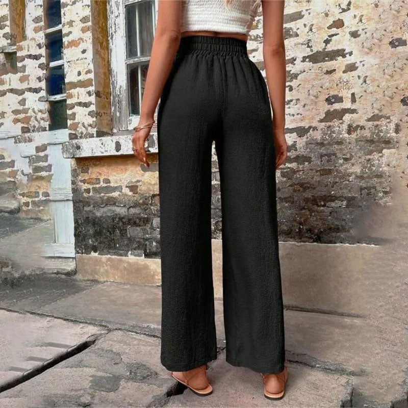 Lässige einfarbige Hose