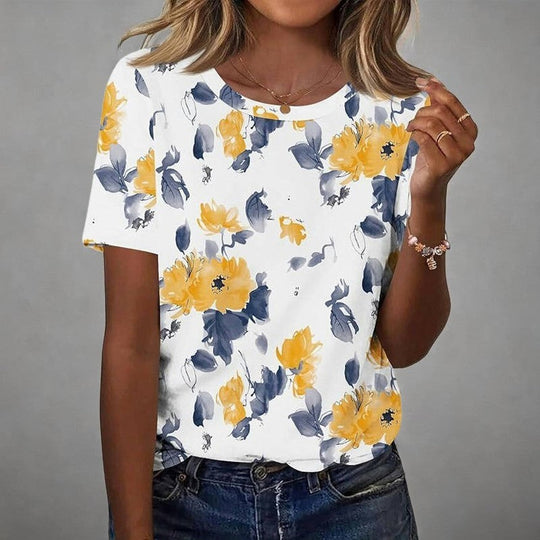 Vintage Blumenmuster T-Shirt