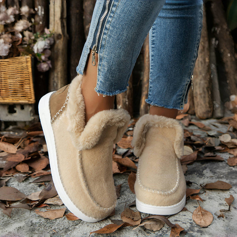 Warme Schneestiefel aus Plüsch