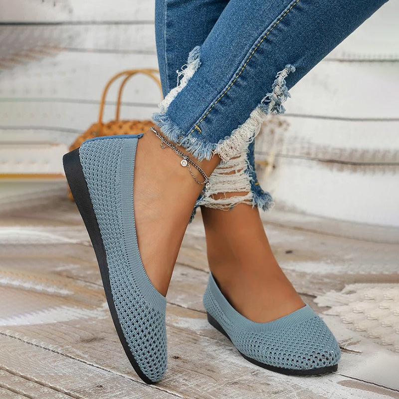 Bequeme luftdurchlässige Plateauschuhe