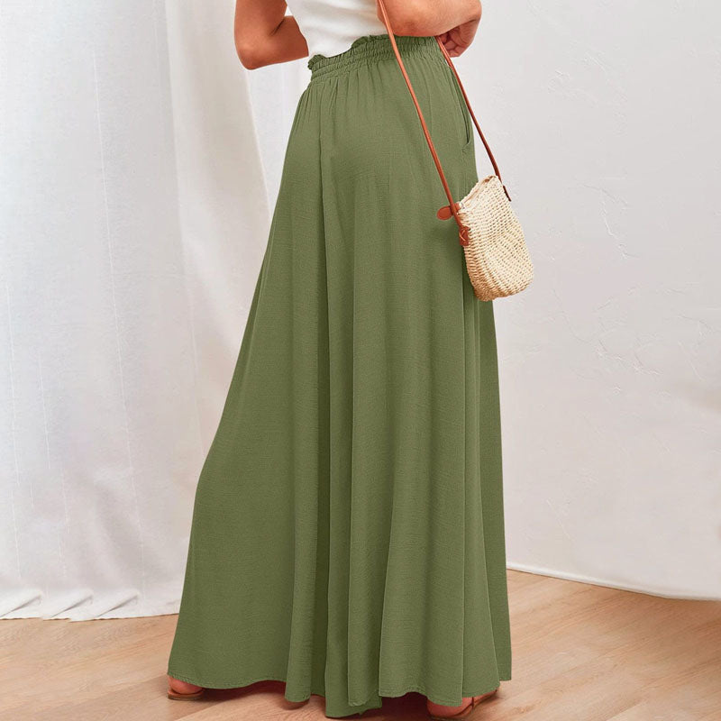 Lässige Hose mit weitem Bein