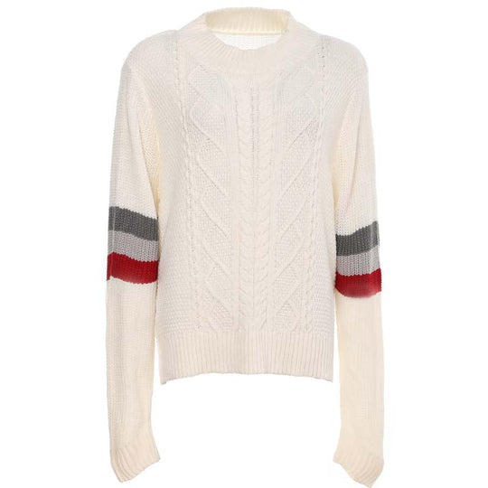 Entspannte Lockere Strick-Twist-Pulli