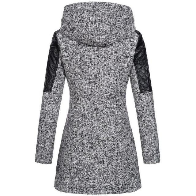 Eleganter lockerer Kapuzenmantel