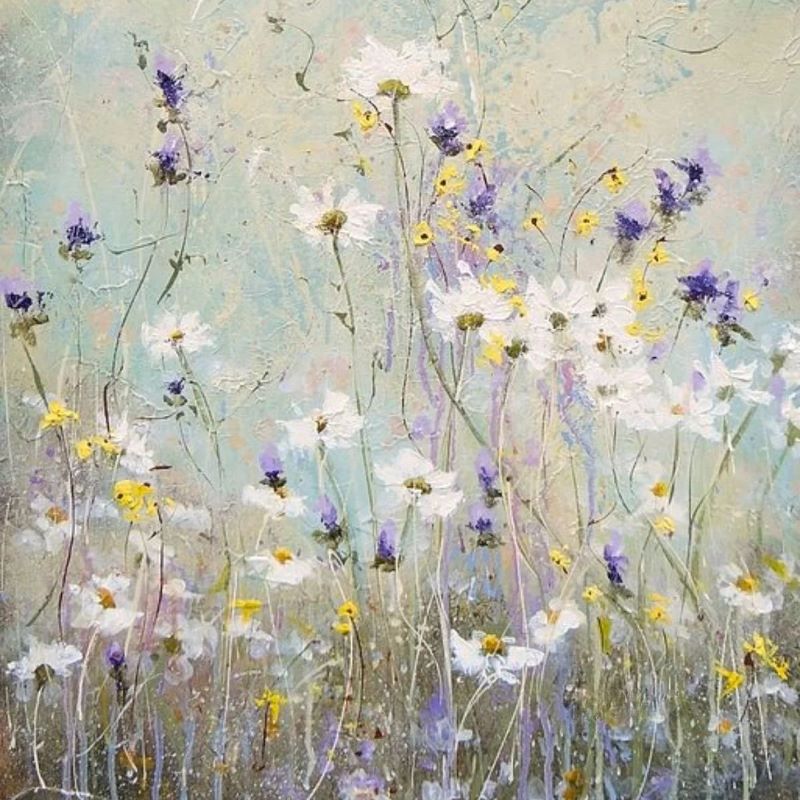 Vintage bedrucktes Blumen-T-Shirt