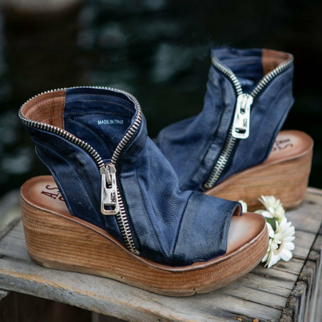 Vintage Fischmaul Sandalen