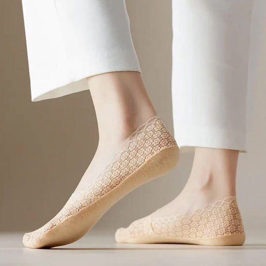 Atmungsaktive Blumenstrümpfe