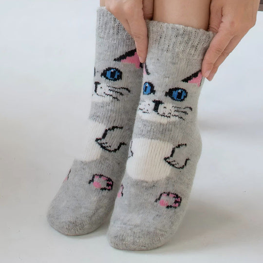 Warme Socken mit Cartoon-Design