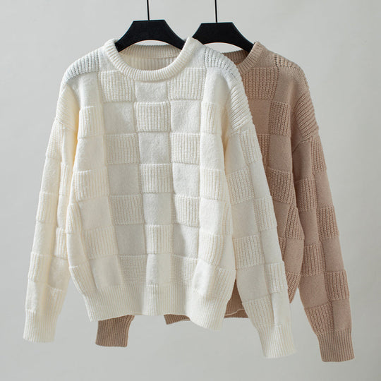 Lässiger Vintage Strick-Pullover