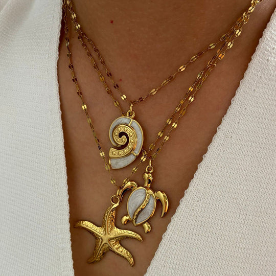 Bohemien Vintage Anhänger Halskette