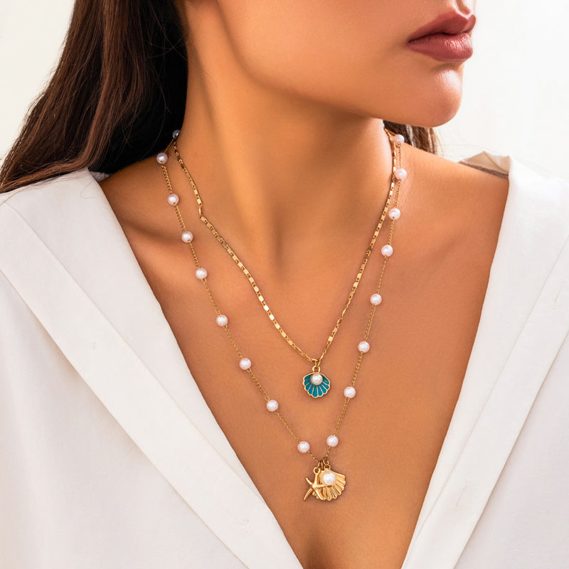 Boho Vintage Anhänger Halskette