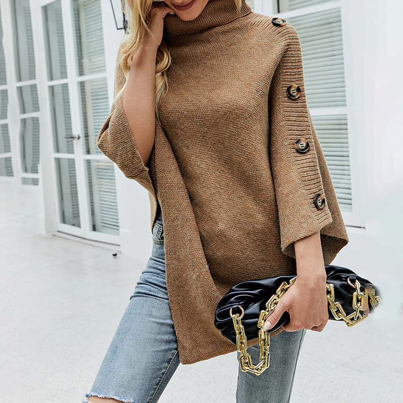 Lässiges gestricktes Einfarbiges Oberteil