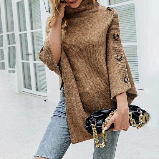 Lässiges gestricktes Einfarbiges Oberteil