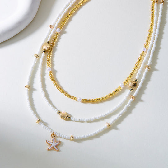 Vintage Bohemien Perlé-Halskette