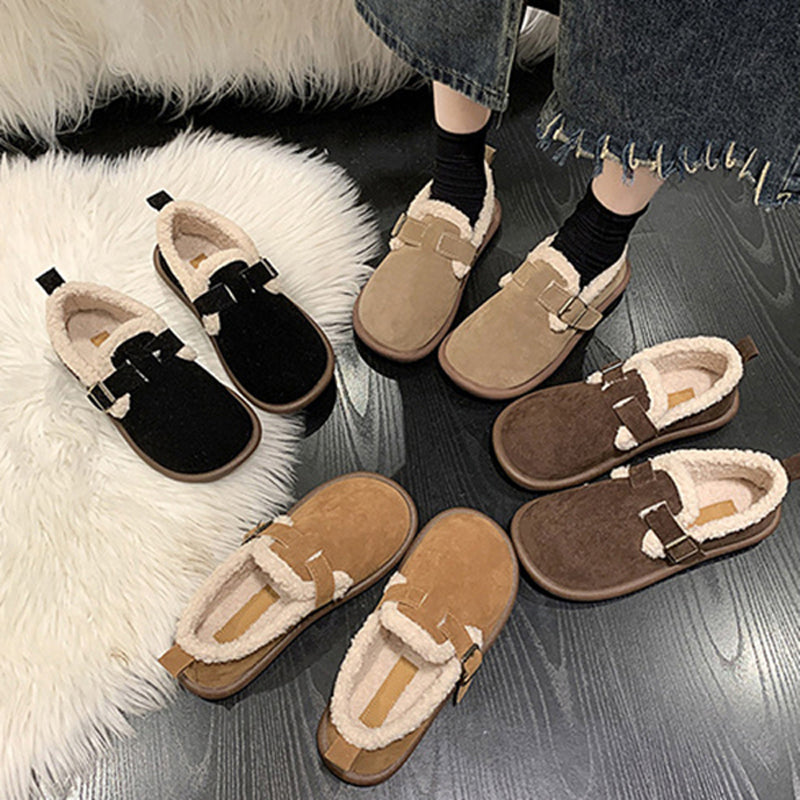 Bequeme Warme Plateauschuhe