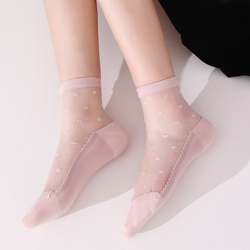 Atmungsaktive Punktestrümpfe