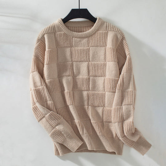 Lässiger Vintage Strick-Pullover