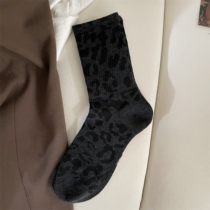 Vintage Leopardprint Socken