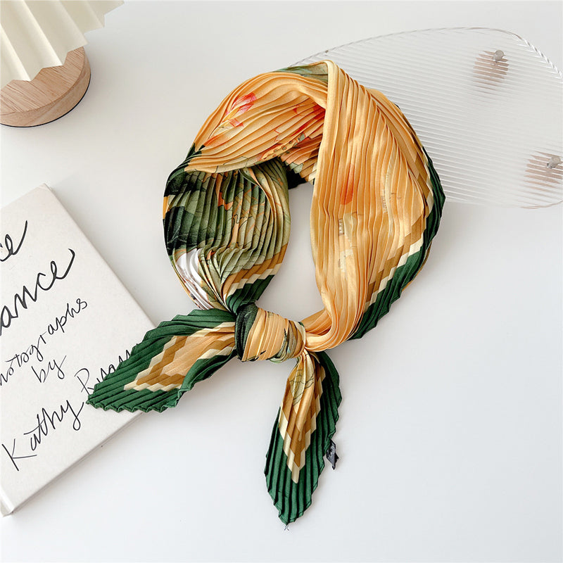 Vintage bedruckte Blumenmusterschal