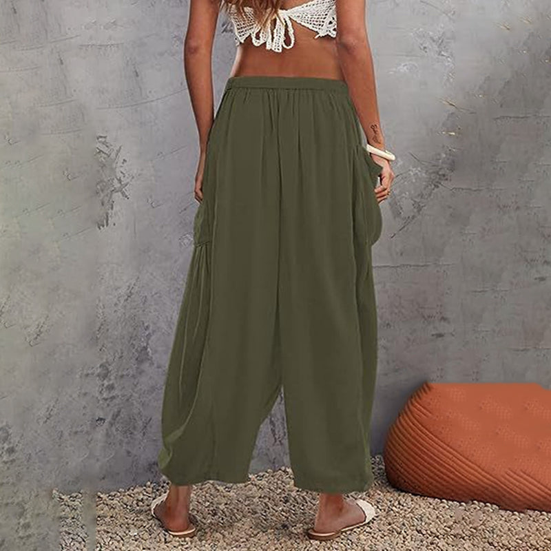 【Coton Et Lin】Bequeme Lässige Hose