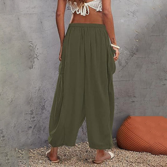 【Coton Et Lin】Bequeme Lässige Hose