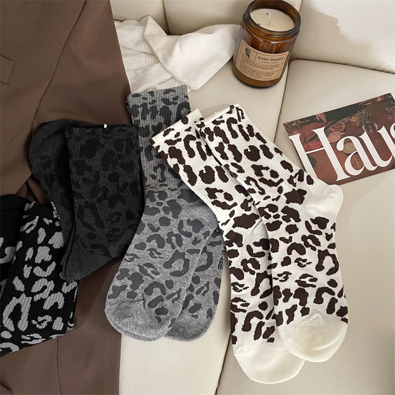 Vintage Leopardprint Socken