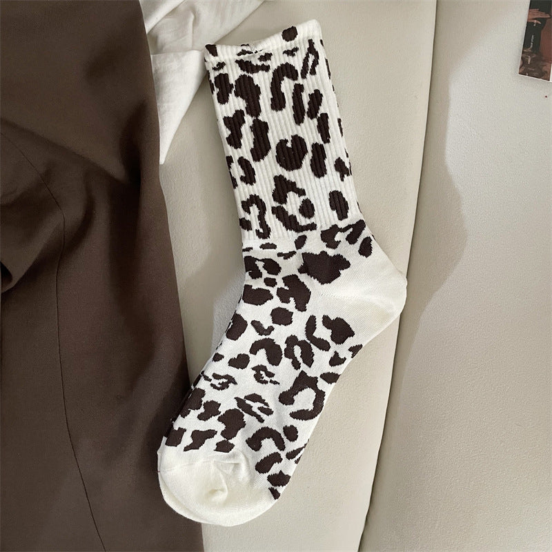 Vintage Leopardprint Socken