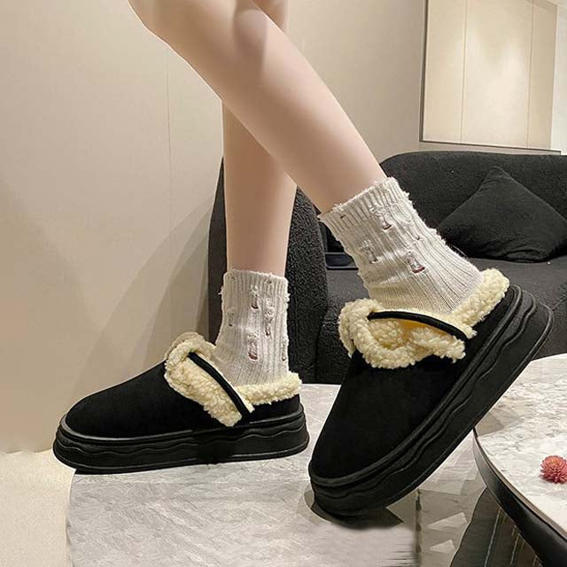 Warme Plateau-Schuhe