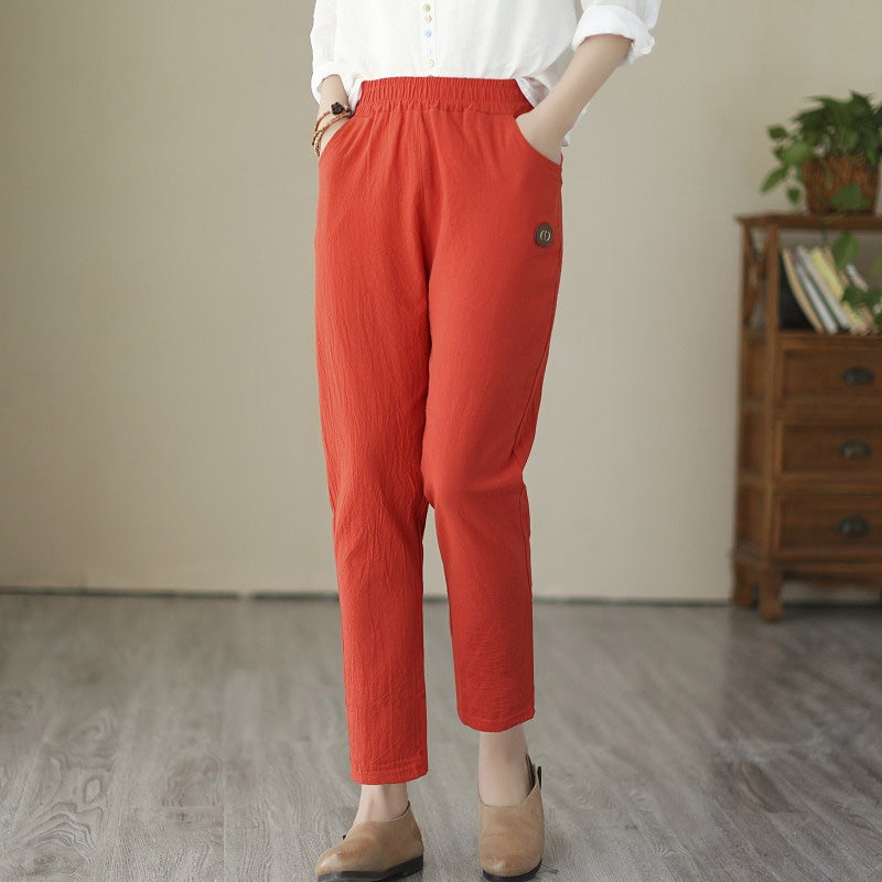 【Coton Et Lin】Bequeme Freizeit-Hose