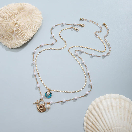 Boho Vintage Anhänger Halskette