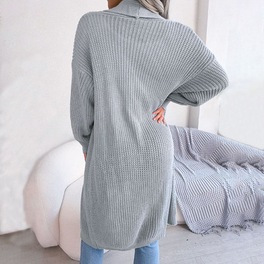 Lässiger Einfarbiger Cardigan