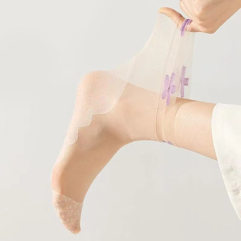 Atmungsaktive Blumige Socken